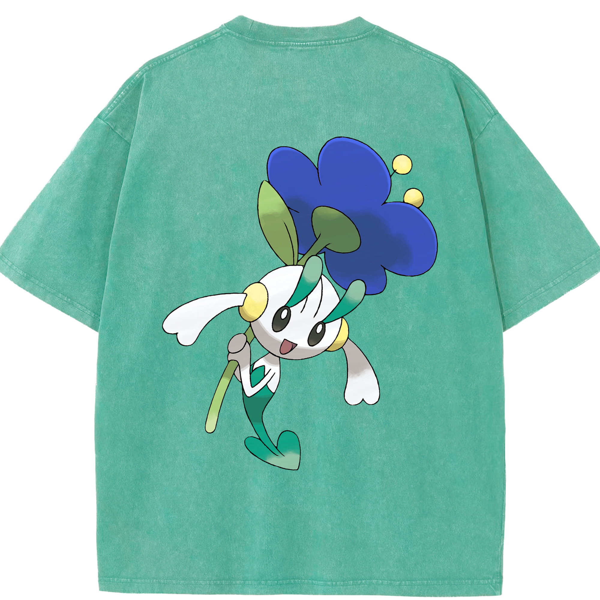 （画像用） ポケットモンスター Pokémon 綿100% ヴィンテージ風 半袖Tシャツ（背面プリント）